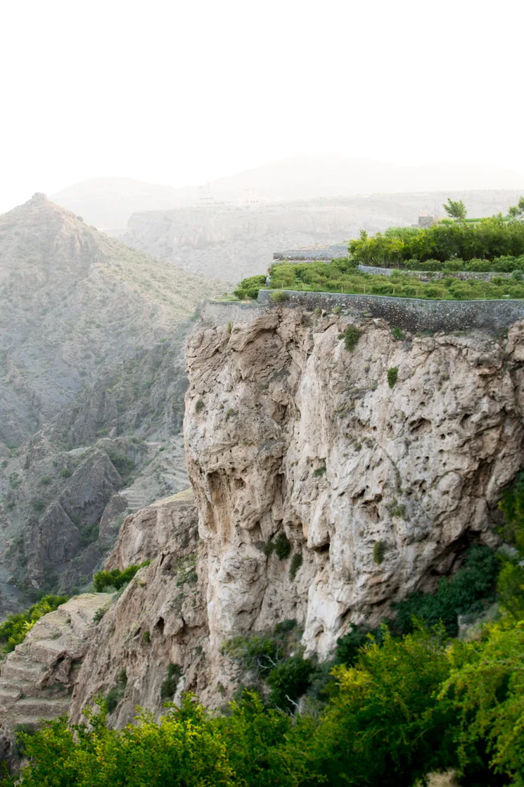 hanging garden and rose farm on Jebel Akhdar