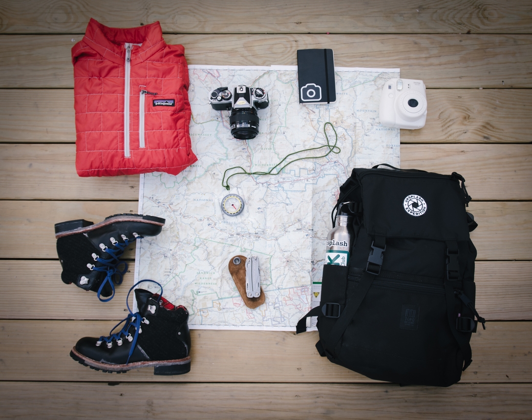 equipments used in hiking